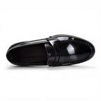 Mocassins Homme Cuir Verni Italien