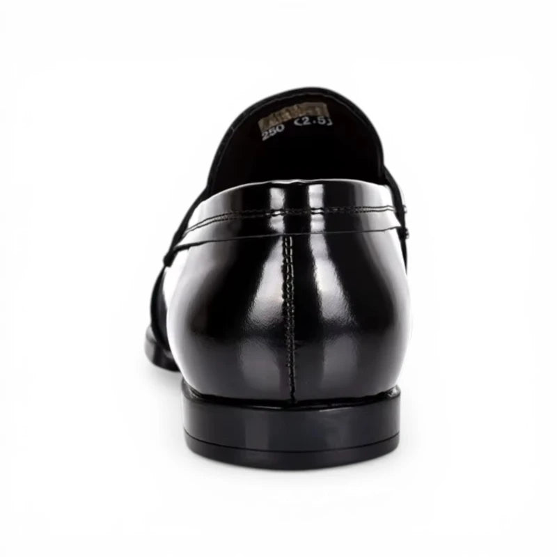 Mocassins Homme Cuir Verni Italien