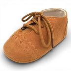Mocassins Bébé Daim Lacets Franges