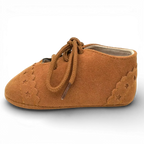 Mocassins Bébé Daim Lacets Franges