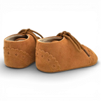 Mocassins Bébé Daim Lacets Franges