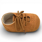 Mocassins Bébé Daim Lacets Franges