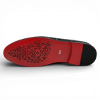 Mocassins Velours Boucle Métal
