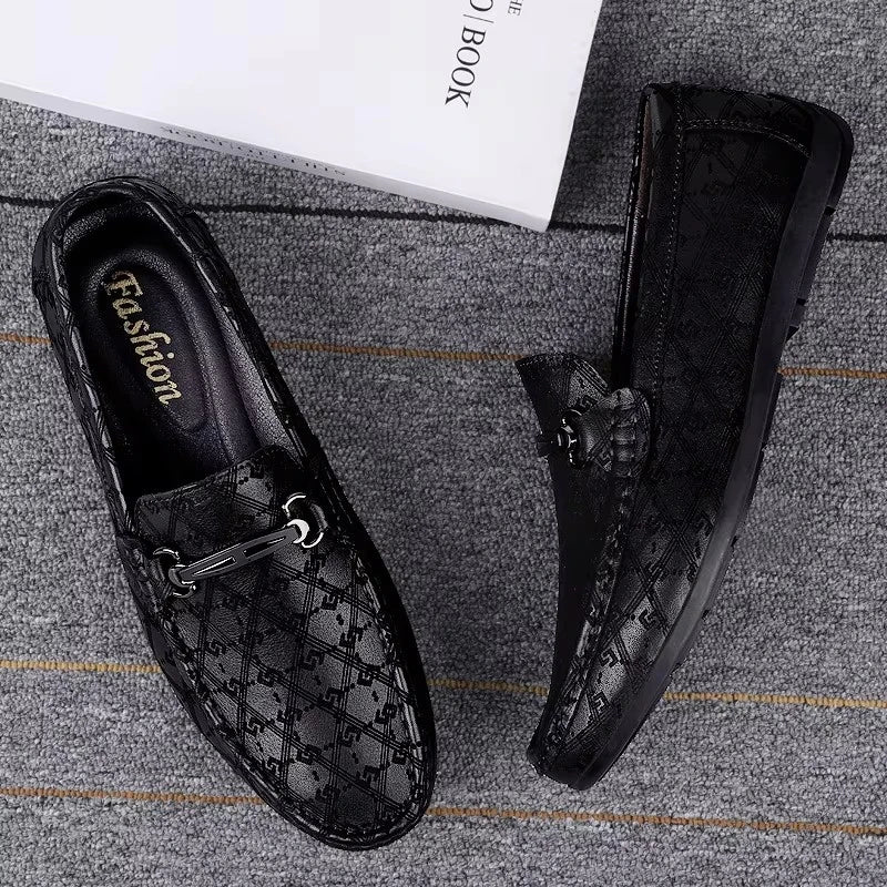 Mocassins Homme Cuir Noir 2026