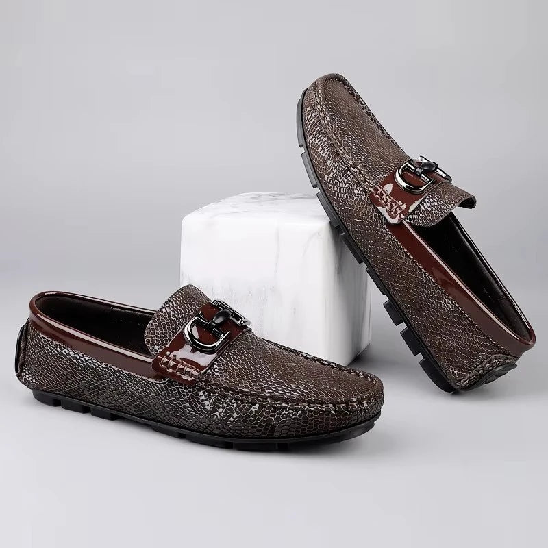 Mocassins Homme Cuir Respirant Driving