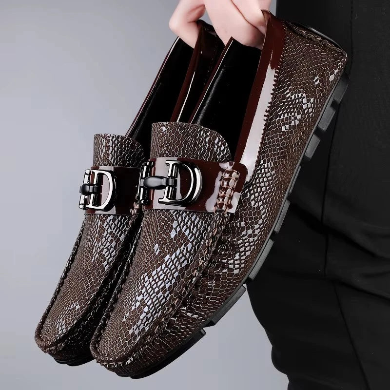 Mocassins Homme Cuir Respirant Driving