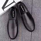 Mocassins Homme Cuir Business Noir